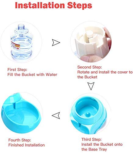 Auto gravity pet food and water dispenser 3.5L