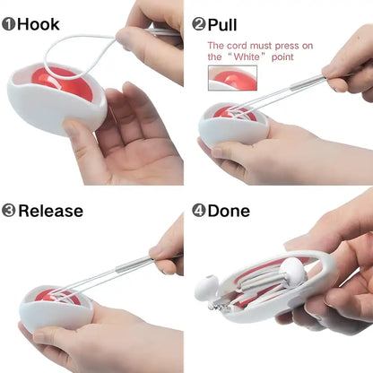 Automatic cord winder and cable organizer