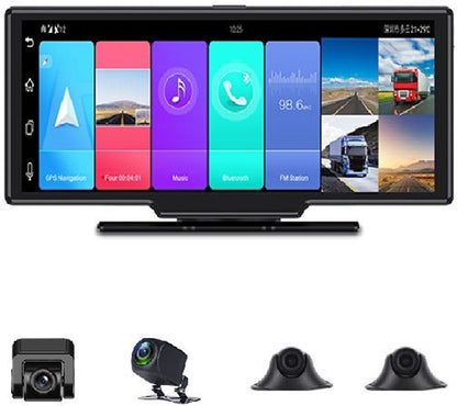 360 Degree 4-Cam Android Dash Cam 10.26 Touch Screen