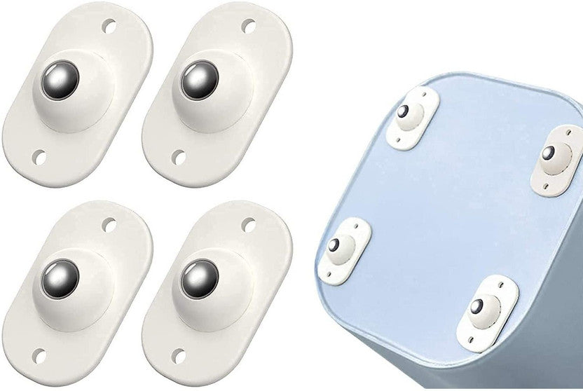 360 degree swivel caster wheel close up with adhesive backing