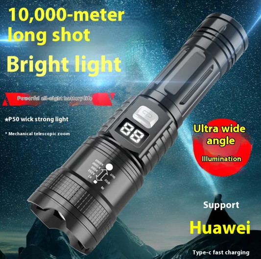 ZoomBright power flashlight zoomable LED torch