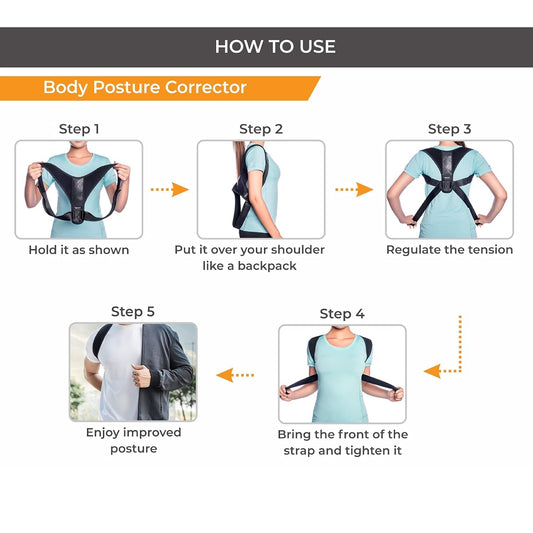 Back posture corrector belt for men and women
