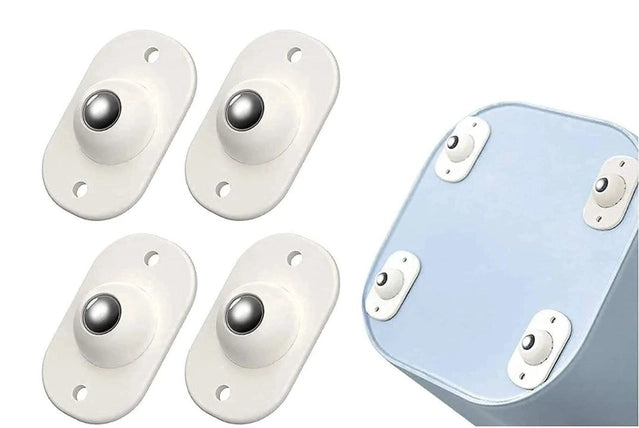 Self Adhesive Mini Swivel Casters Wheels 4 Pc (Pack of 1)