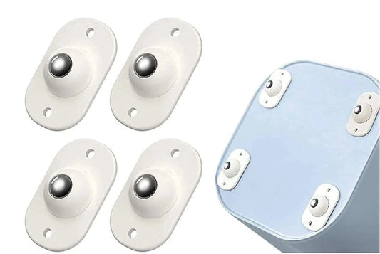Self Adhesive Mini Swivel Casters Wheels 4 Pc (Pack of 1)