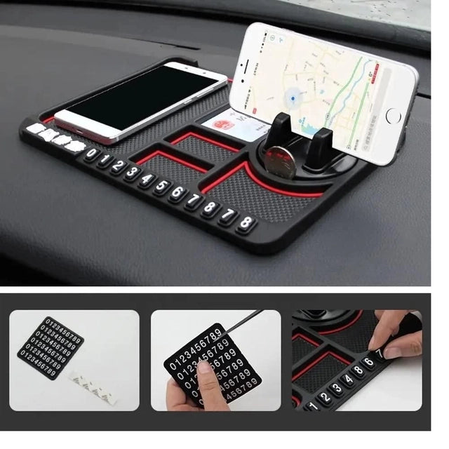Anti-slip car dashboard phone holder silicone pad