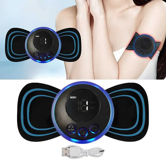 Electric body massager with 8 modes and 19 strength levels