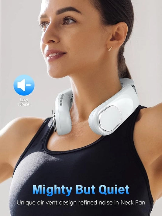 Portable neck fan bladeless rechargeable
