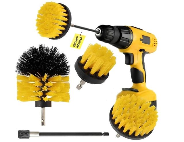 Power Drill Scrubber Brush 4PCS Set